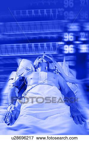 Intensive care patient View Large Photo Image Stock Photo - Intensive care patient. Fotosearch