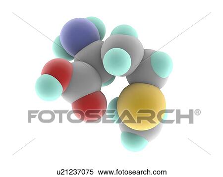 Stock Photography - Methionine molecule. Fotosearch