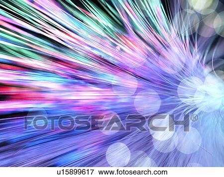 Stock Photo - Optical fibres. Fotosearch