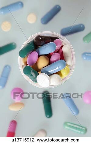 Stock Image - Pills. Fotosearch