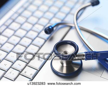 Stethoscope and keyboard View Large Photo Image Stock Image - Stethoscope and keyboard. Fotosearch