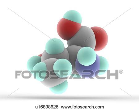 Stock Photograph - Threonine molecule. Fotosearch