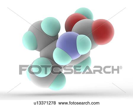 Stock Photo - Valine molecule. Fotosearch
