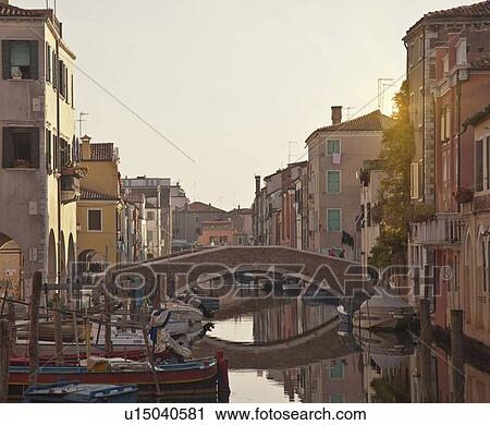 Bridge over urban canal View Large Photo Image Stock Image - Bridge over urban canal. Fotosearch