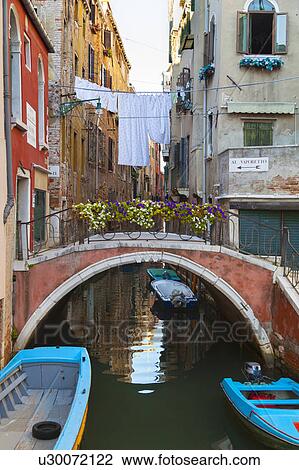 Bridge over urban canal View Large Photo Image Stock Image - Bridge over urban canal. Fotosearch
