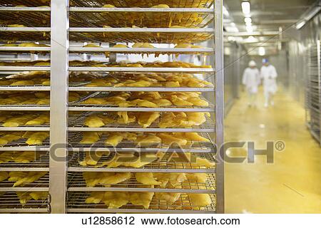 Cart of smoked fish in factory View Large Photo Image Stock Image - Cart of smoked fish in factory. Fotosearch