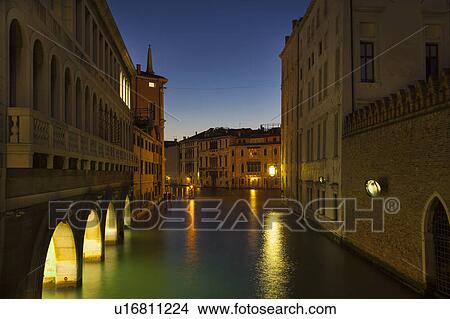 City lights reflected in urban canal View Large Photo Image Picture - City lights reflected in urban canal. Fotosearch
