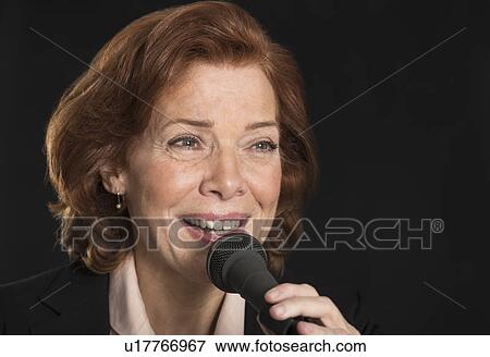 Businesswoman performing speech View Large Photo Image Stock Photo - Businesswoman performing speech. Fotosearch