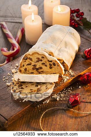 Stock Image - Christmas fruit cake. Fotosearch