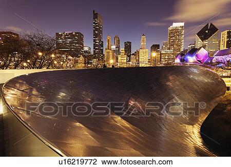 Stock Image - Cityscape of Chicago. Fotosearch