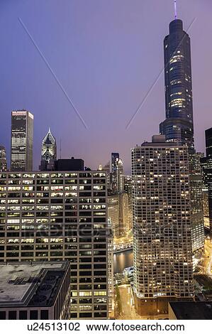 Cityscape of Chicago View Large Photo Image Stock Image - Cityscape of Chicago. Fotosearch