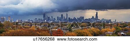 Cityscape of Chicago View Large Photo Image Stock Photo - Cityscape of Chicago. Fotosearch