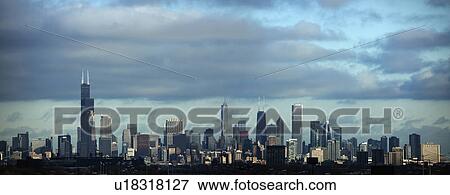 Stock Photo - Cityscape of Chicago. Fotosearch