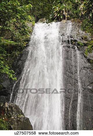 Close-up of waterfall View Large Photo Image Stock Photo - Close-up of waterfall. Fotosearch