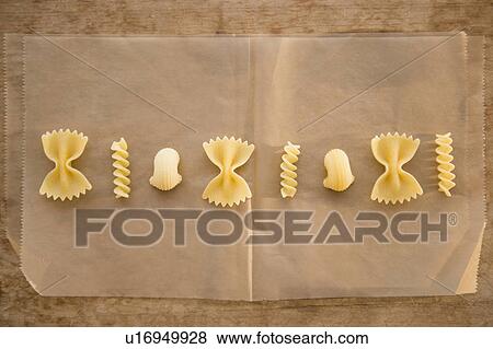 Stock Photo - Different types of pasta. Fotosearch