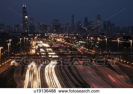 Stock Photo - Light trail. Fotosearch