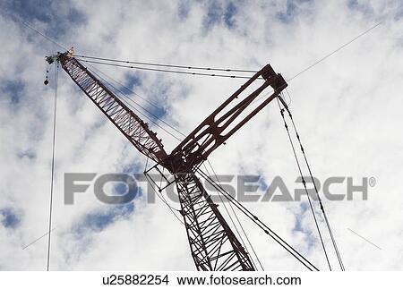 Low angle view of crane View Large Photo Image Picture - Low angle view of crane. Fotosearch