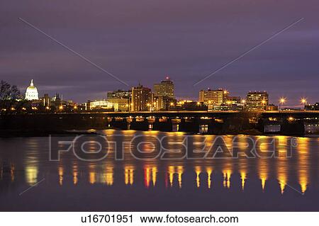Stock Image - Pennsylvania, Harrisburg, cityscape. Fotosearch