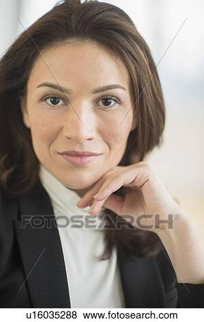 Stock Photo - Portrait of businesswoman. Fotosearch
