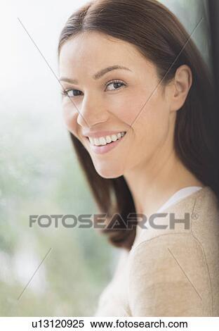 Portrait of mid adult woman View Large Photo Image Stock Photography - Portrait of mid adult woman. Fotosearch