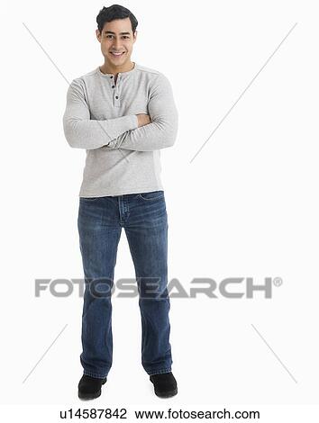 Portrait of young man, studio shot View Large Photo Image Stock Image - Portrait of young man, studio shot. Fotosearch