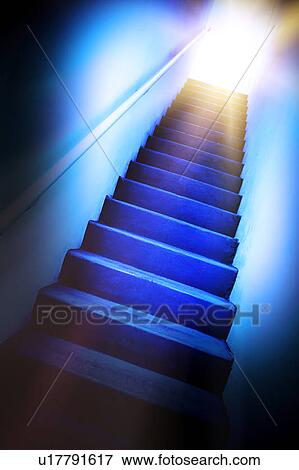 Staircase with glow View Large Photo Image Stock Photo - Staircase with glow. Fotosearch
