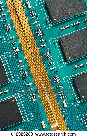 Stock Photo - Studio shot of computer chip. Fotosearch