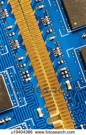 Stock Photograph - Studio shot of computer chip. Fotosearch