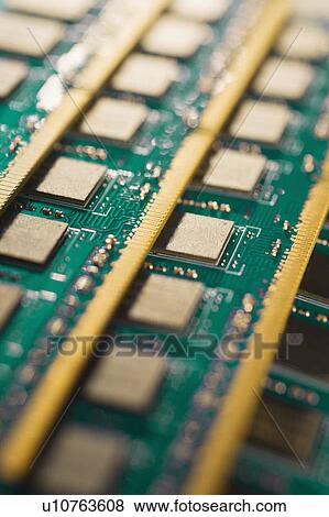 Stock Photo - Studio shot of computer chips. Fotosearch