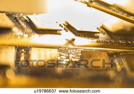 Stock Photo - Studio shot of computer chips. Fotosearch