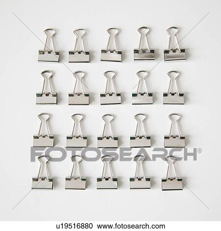 Studio Shot of rows of Paper Clips View Large Photo Image Stock Image - Studio Shot of rows of Paper Clips. Fotosearch