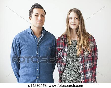 Studio Shot portrait of young people View Large Photo Image Stock Image - Studio Shot portrait of young people. Fotosearch