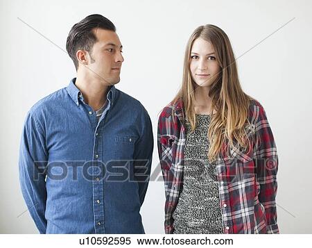 Stock Photography - Studio Shot portrait of young people. Fotosearch