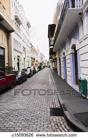 Stock Photograph - View of street and cars. Fotosearch
