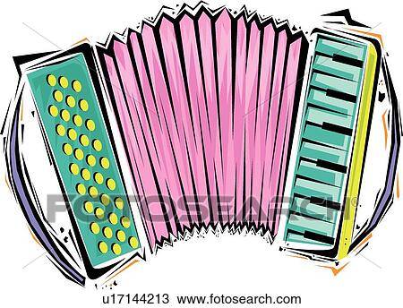 Accordion View Large Clip Art Graphic Clipart - Accordion. Fotosearch