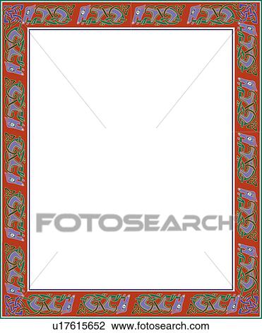 Clipart - Animal Celtic Border. Fotosearch