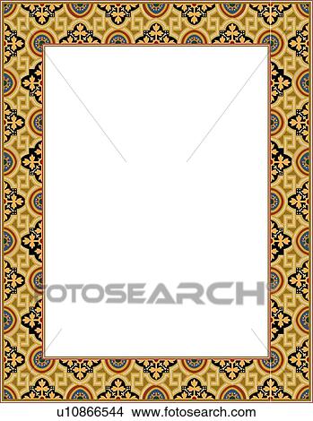 Clipart - Arabesque Border. Fotosearch