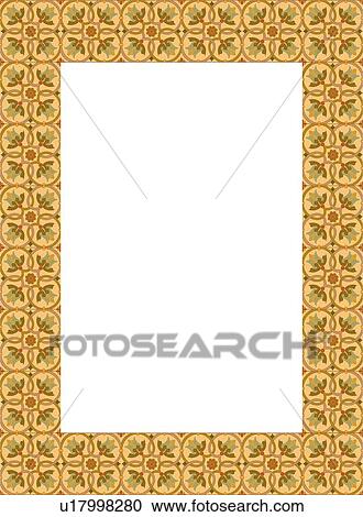 Clipart - Arabesque Border. Fotosearch