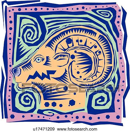 Clip Art - Aries . Fotosearch