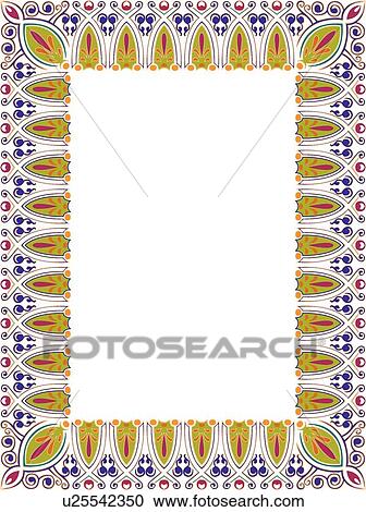 Clipart - Art Nouveau Border. Fotosearch