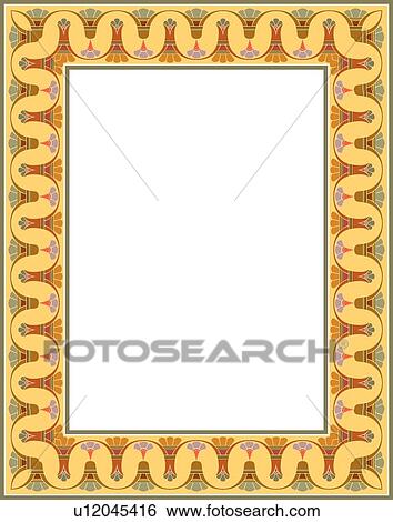 Aztec Border View Large Clip Art Graphic Clip Art - Aztec Border. Fotosearch
