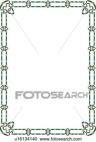 Clipart - Aztec Border. Fotosearch