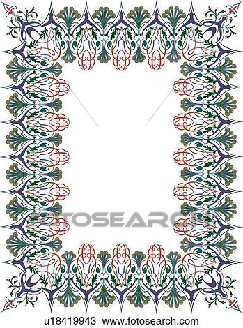 Clipart - Baroque Border. Fotosearch