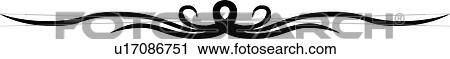 Black and white decorative rule View Large Clip Art Graphic Clipart - Black and white decorative rule. Fotosearch