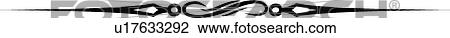 Clipart - Black decorative ruleDesign Ornament. Fotosearch