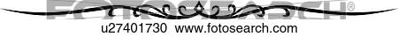 Black Elegant Design Ornament View Large Clip Art Graphic Clipart - Black Elegant Design Ornament. Fotosearch