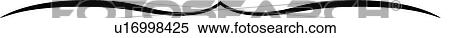 Black line decorative rule header View Large Clip Art Graphic Clipart - Black line decorative rule header. Fotosearch