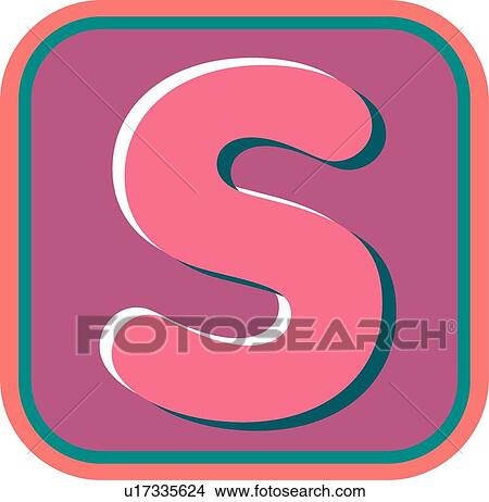 Clipart - Blister letter S. Fotosearch