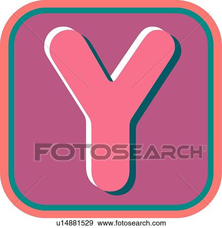 Blister letter Y View Large Clip Art Graphic Clip Art - Blister letter Y. Fotosearch