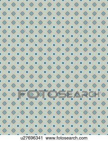 Clipart - Blue and circle background pattern. Fotosearch